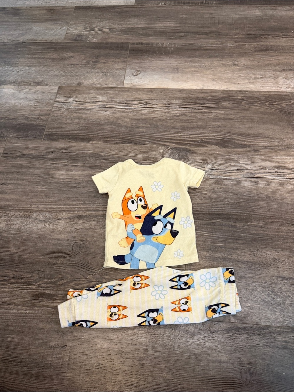 Bluey Kids Yellow Bluey Pajama Set - Yellow
